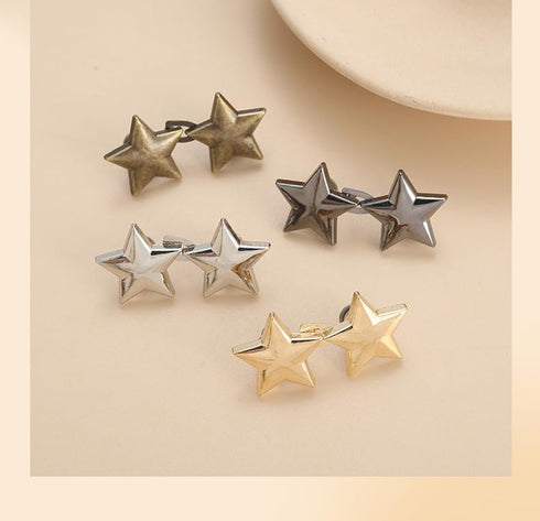 Pant Waist Tightener, 8 Sets Adjustable Pentacle Button for Jeans, Instant Removable Jean Buttons for Loose Jeans, No Sewing Required Pant Clips f...